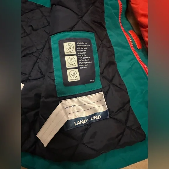 ‼️SOLD‼️LANDS END SQUALL JACKET WINTER L 14-16 - Picture 12 of 13